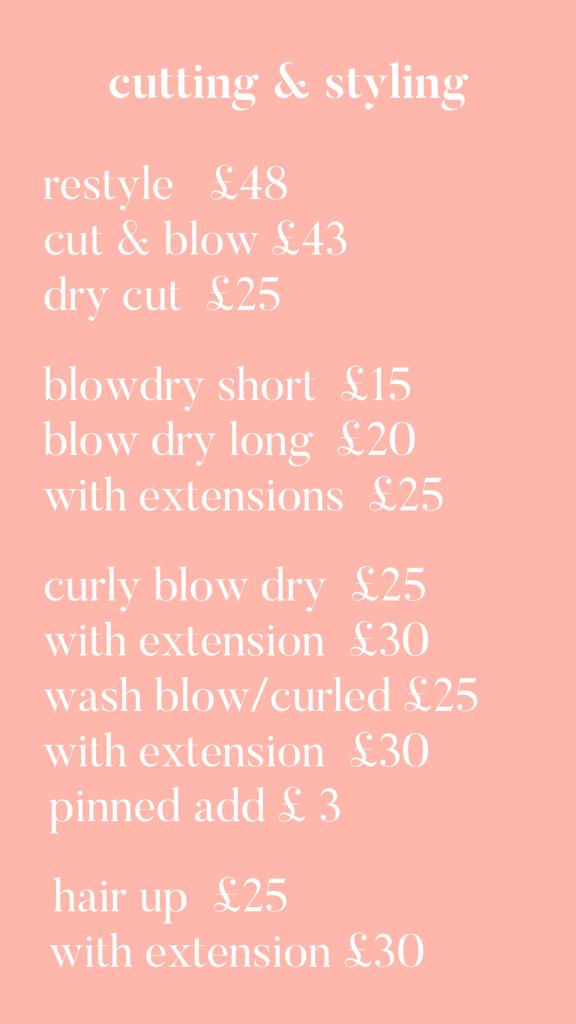 blow dry prices salford