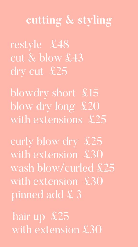 blow dry prices salford