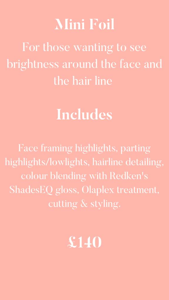 balayage prices salford