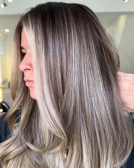 balayage hair colour at amour hairdressers in Salford Manchester 